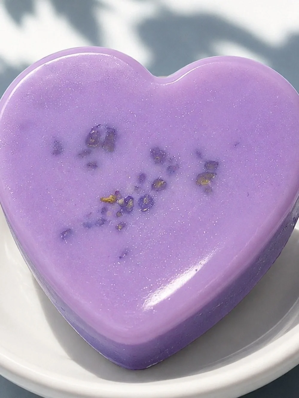 Jasmine lily soap SHIMMER 3x2in 8oz handcrafted shea butter & coconut oil based